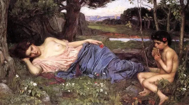 Écouter ses douces mélodies - John William Waterhouse image 1 reproduction de peinture à l’huile
