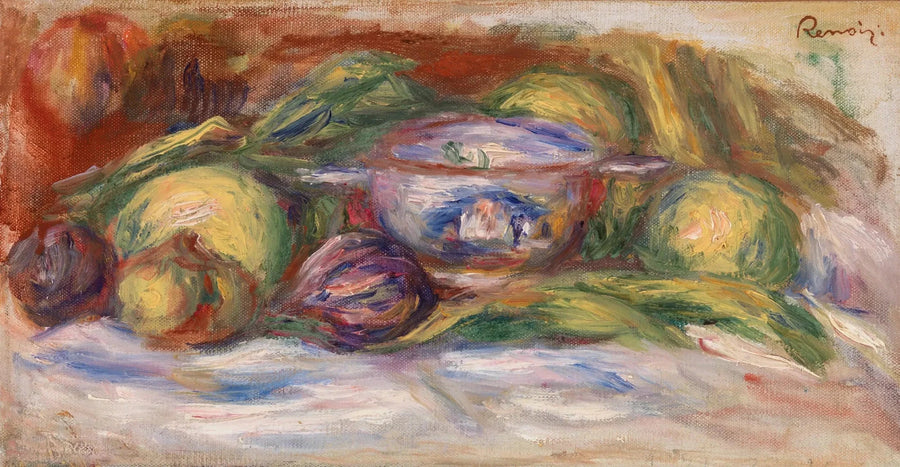Bol, Higos y Manzanas (Cuenco, higos y manzanas) - Pierre-Auguste Renoir