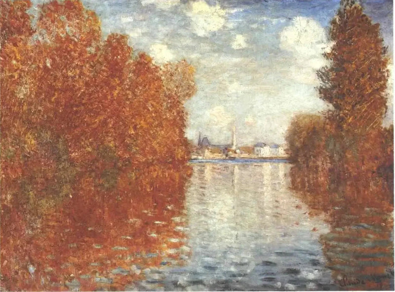 Efecto otoño en Argenteuil W290 - Claude Monet