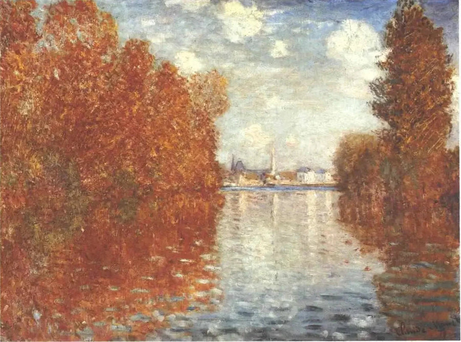 Efecto otoño en Argenteuil W290 - Claude Monet