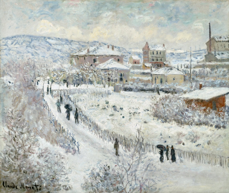 Efecto de nieve en ArgenteuilAlternate - Claude Monet