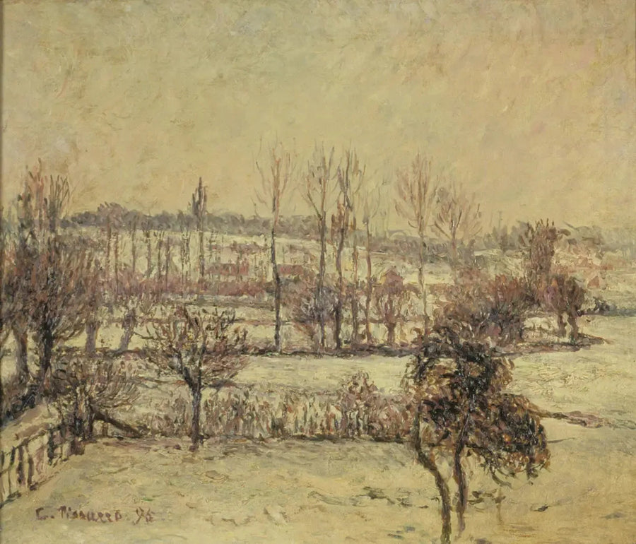 Efecto de nieve en Éragny - Camille Pissarro