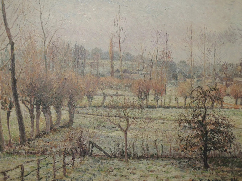 Efecto de nieve en Éragny - Camille Pissarro