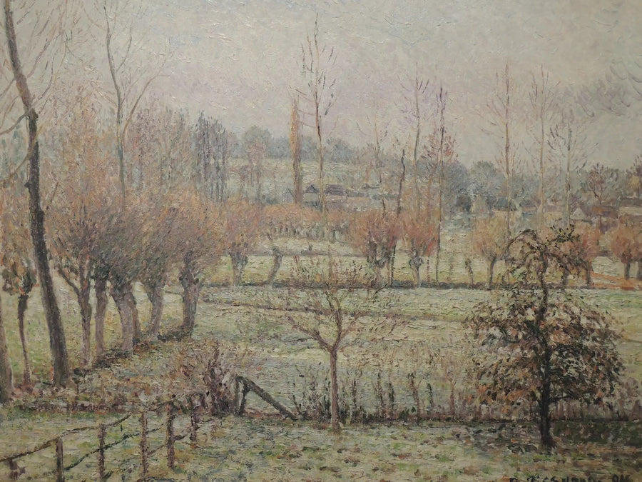 Efecto de nieve en Éragny - Camille Pissarro