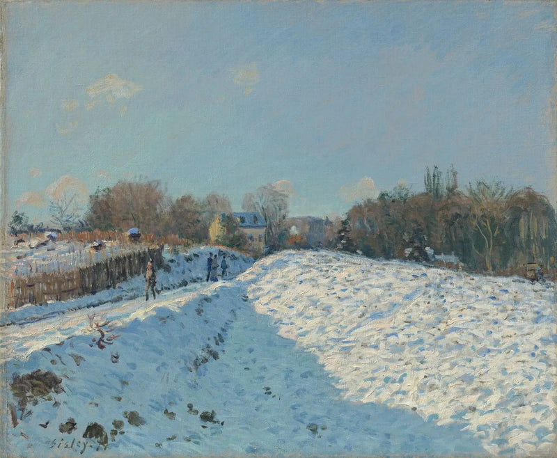 Efecto de nieve en Louveciennes - Alfred Sisley