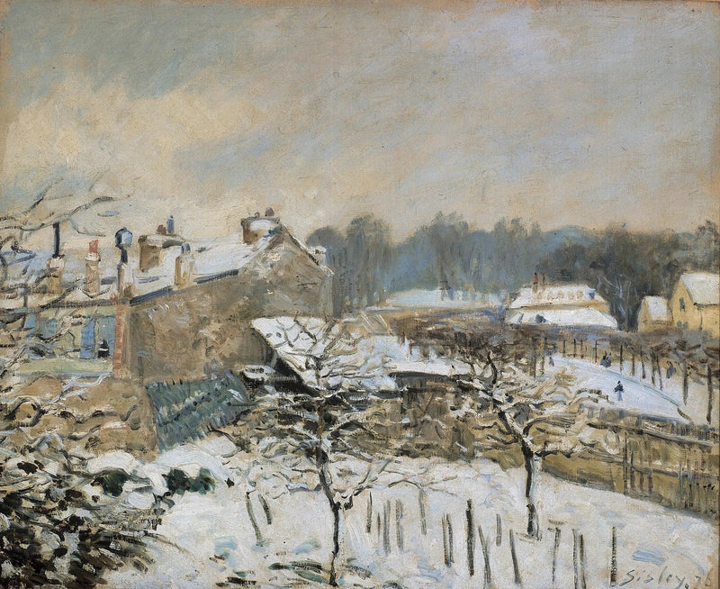Efecto de nieve en Marly-le-Roi - Alfred Sisley