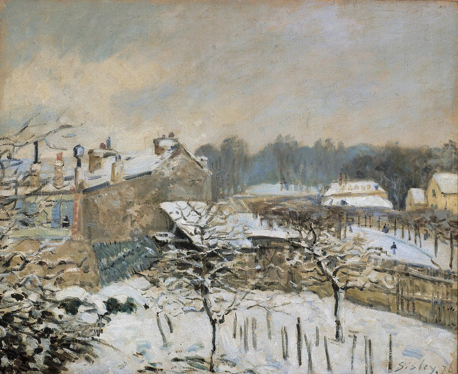 Efecto de nieve en Marly-le-Roi - Alfred Sisley
