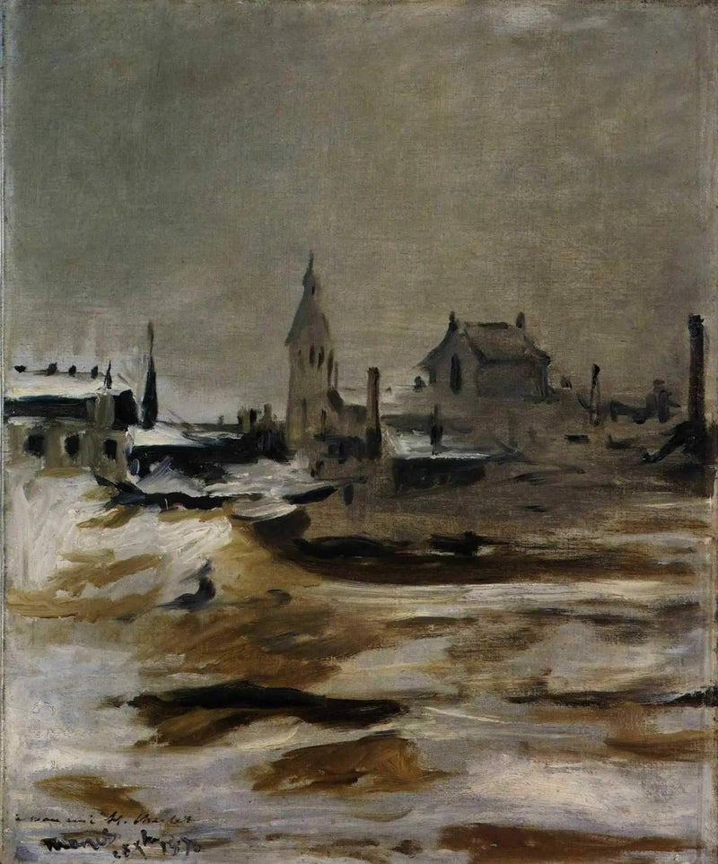 Efecto de nieve en Petit-Montrouge - Édouard Manet