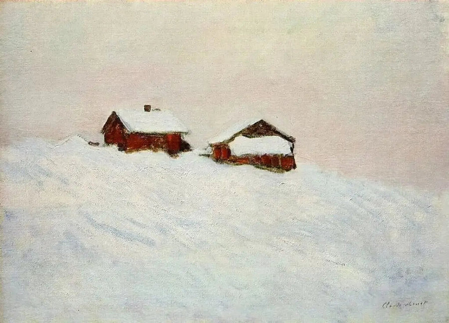 Efecto de nieve en Vétheuil - Claude Monet