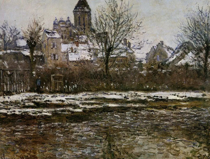 Efecto de nieve en Vétheuil - Claude Monet