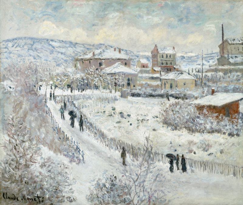 Efecto nieve en Argenteuil W358 - Claude Monet