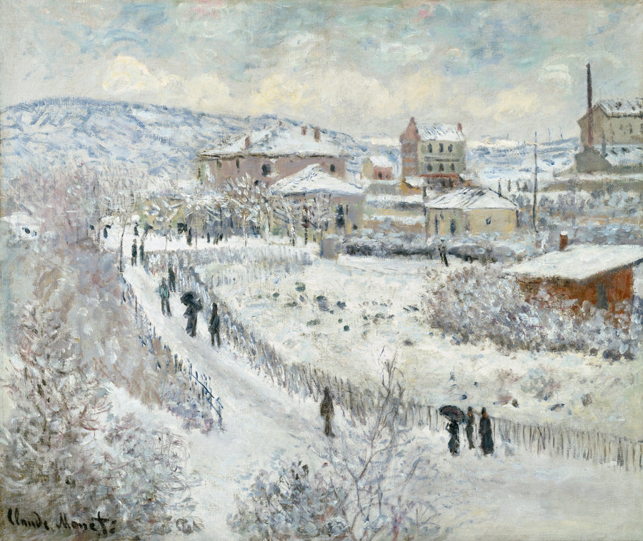Efecto nieve en Argenteuil W358 - Claude Monet