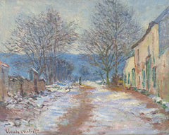 Efecto nieve en Limetz W1056 - Claude Monet