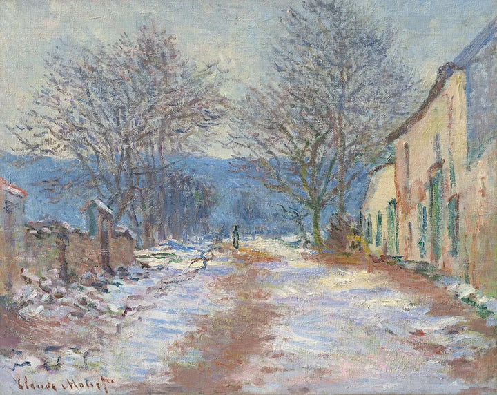 Efecto nieve en Limetz W1056 - Claude Monet