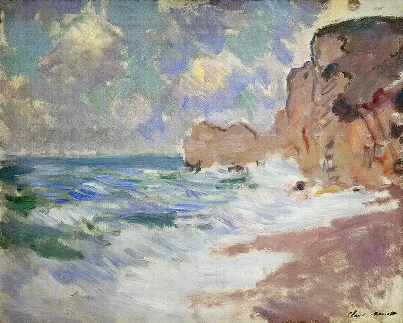 Efecto onda en Étretat W827a - Claude Monet