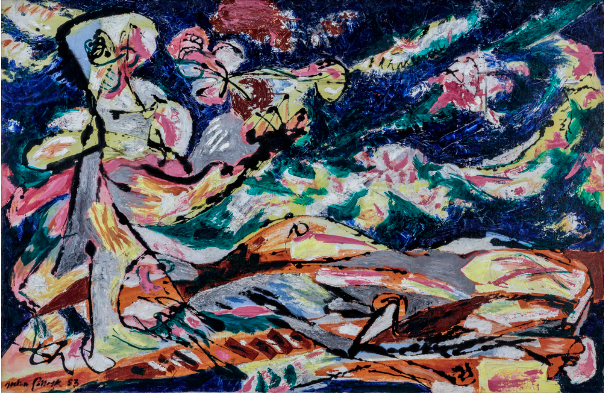 Effort de sommeil - Jackson Pollock image 1 reproduction d’œuvre d’art à l’huile