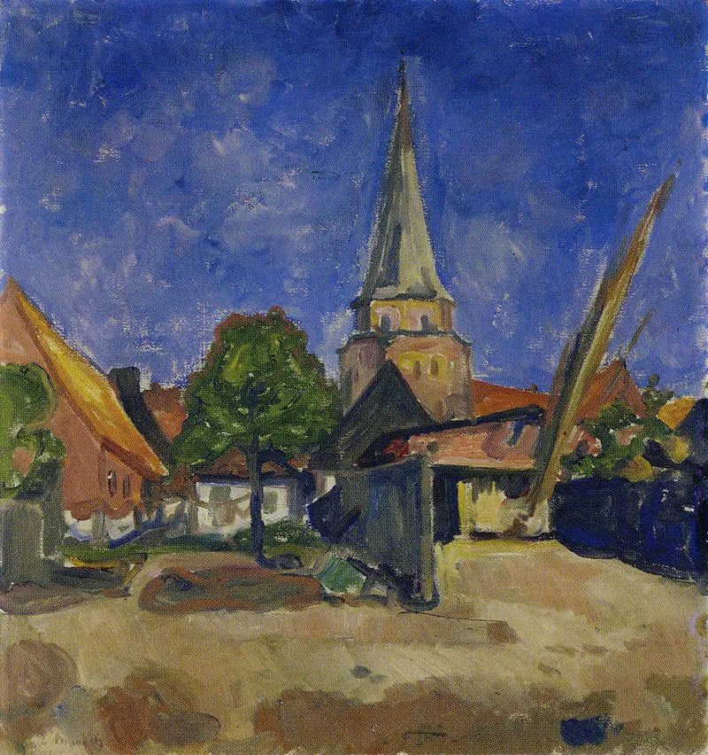 Iglesia en Travemünde - Edvard Munch
