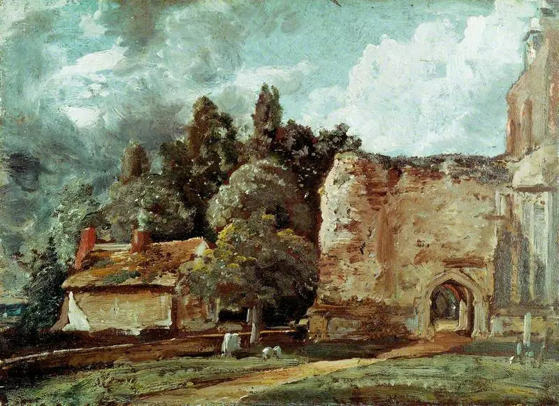 Iglesia de East Bergholt: la torre en ruinas en el extremo oeste - John Constable