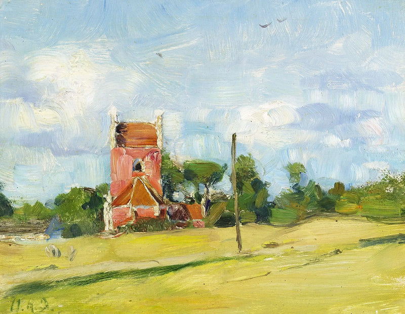 Iglesia de Byrum en la isla de Læsø, en Dinamarca. - H. A. Brendekilde