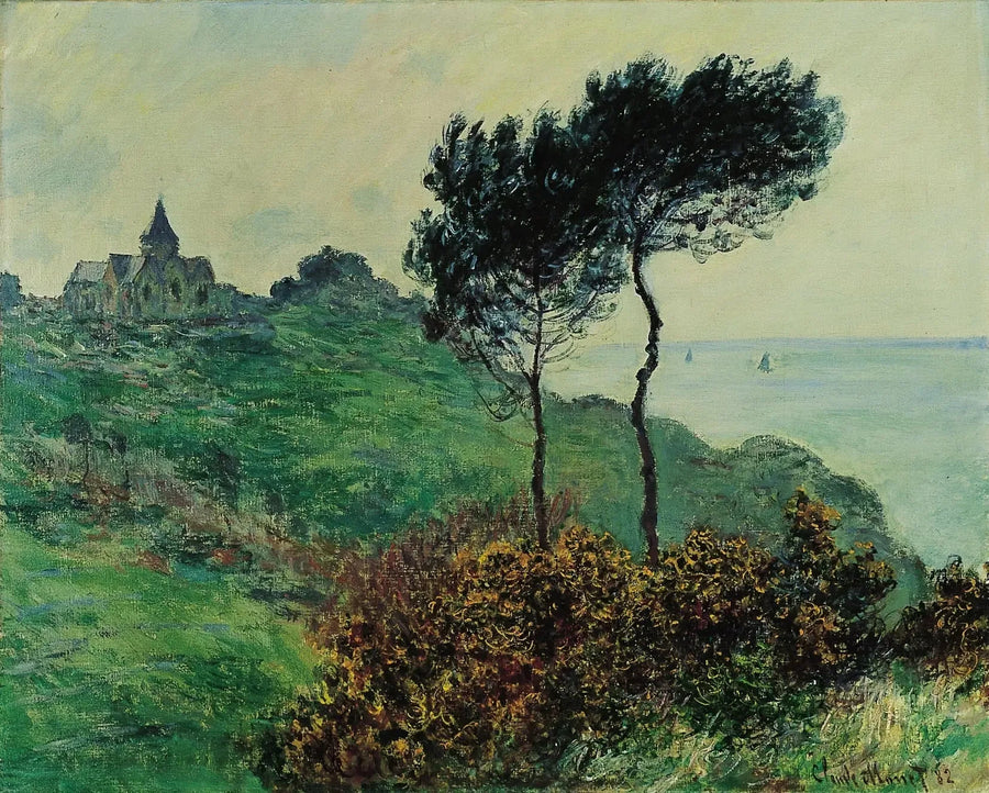 Iglesia de Varengeville, tiempo gris - Claude Monet