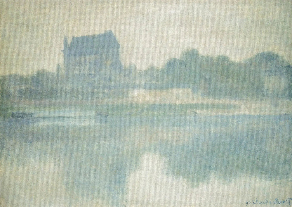 Église de Vernon, Fog - Claude Monet image 1 reproduction de peinture à l’huile