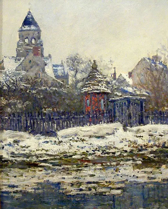 Iglesia de Vétheuil - Claude Monet