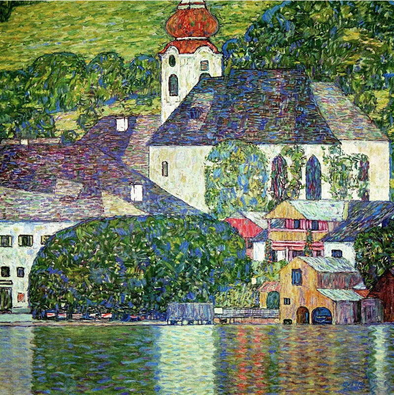 Iglesia de Unterach en Attersee - Gustav Klimt