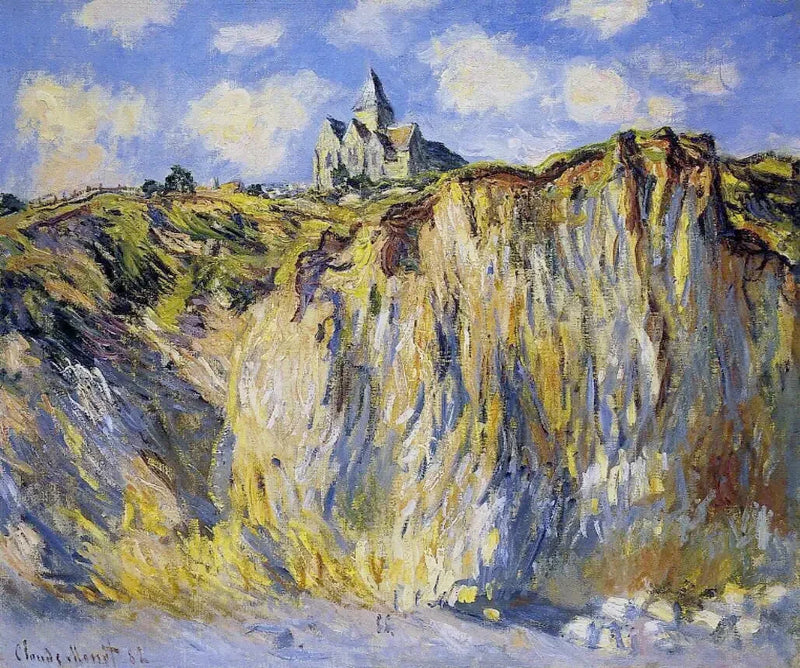 Iglesia de Varengeville, efecto matutino W794 - Claude Monet