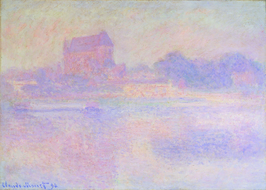 La Iglesia de Vernon, niebla W1390 - Claude Monet