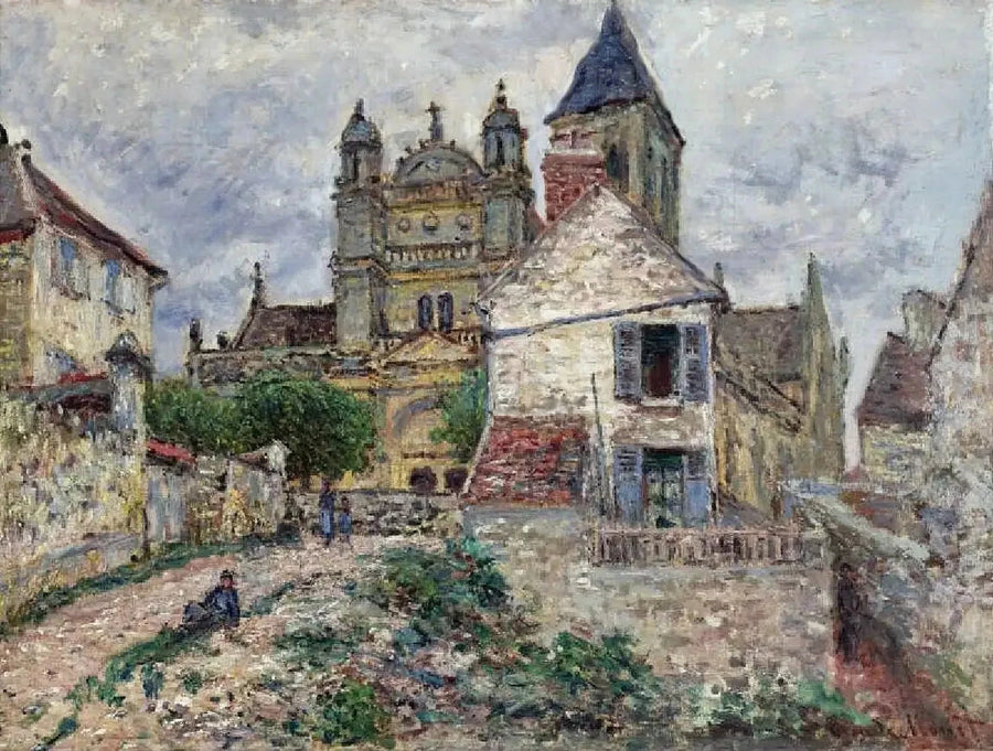 La Iglesia de Vétheuil W473 - Claude Monet