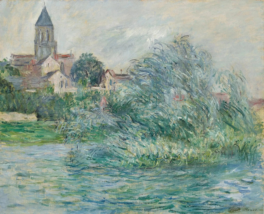 La Iglesia en Vétheuil W697 - Claude Monet