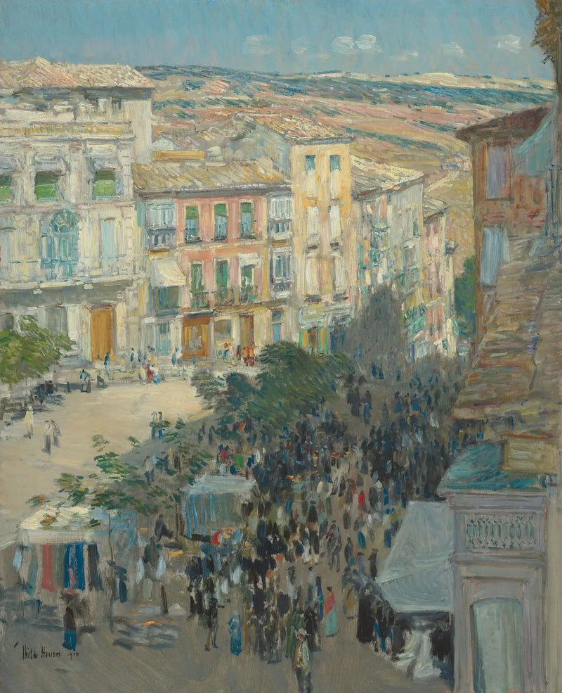 El Zocodover, Toledo, España - Childe Hassam