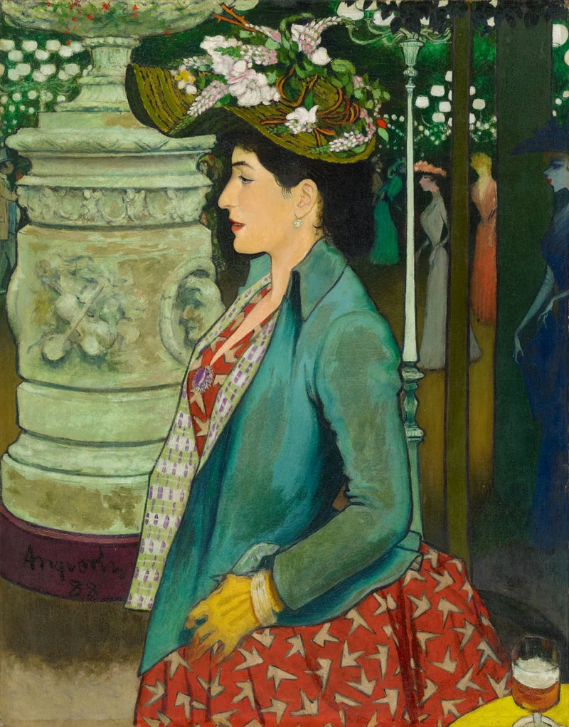 Elegante en el Élysée Montmartre - Louis Anquetin