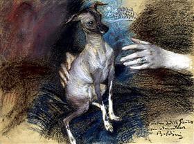 Elegante con el perro - Giovanni Boldini