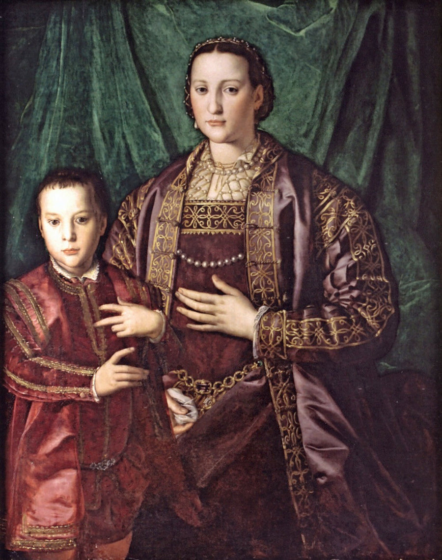 Eleonora de Toledo con su hijo Francesco - Bronzino