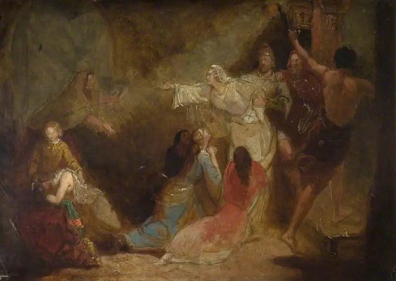 Elgiva ingresada por orden del arzobispo Odon - John Everett Millais