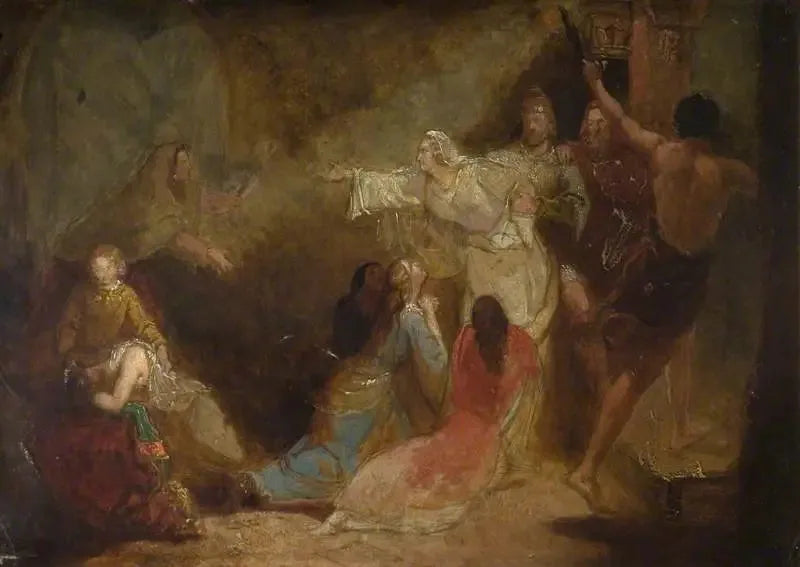 Elgiva ingresada por orden del arzobispo Odon - John Everett Millais