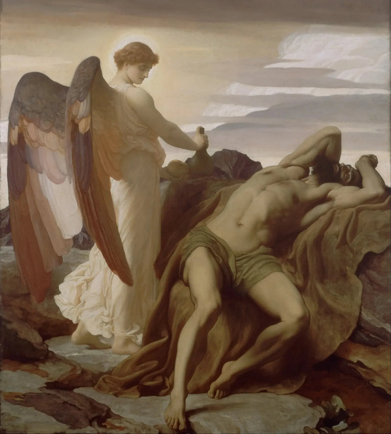 Elías en el desierto - Frederic Leighton