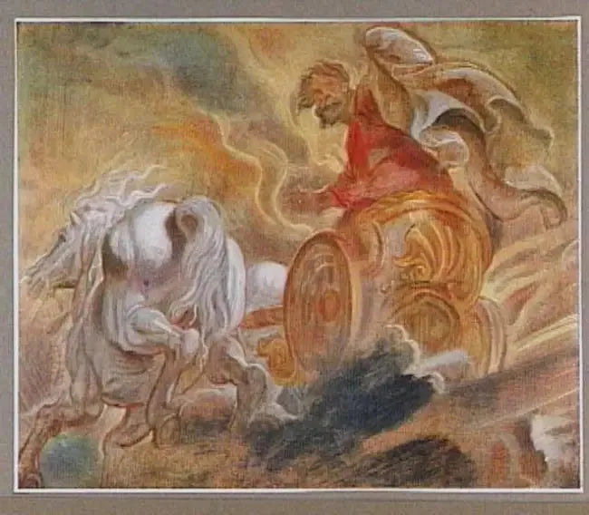 Élie es llevado al cielo en un carro - Peter Paul Rubens
