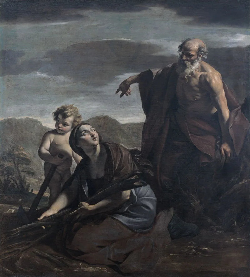 Elías y la viuda de Sarepta - Giovanni Lanfranco