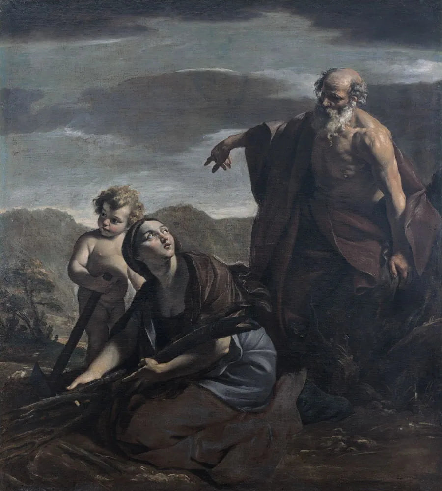 Elías y la viuda de Sarepta - Giovanni Lanfranco