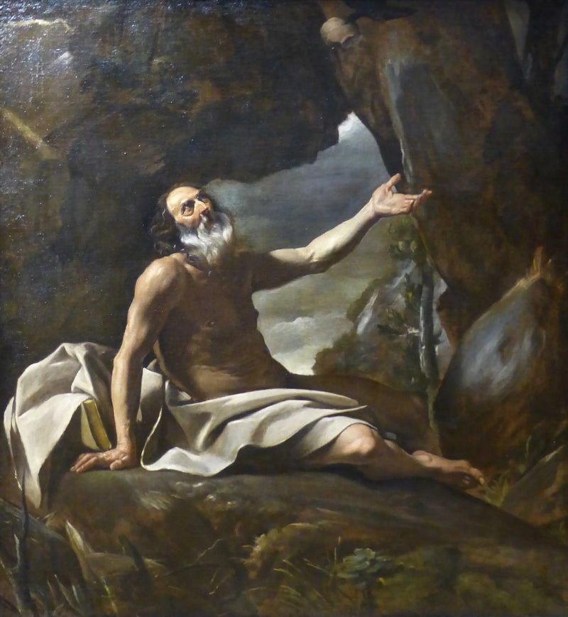 Élie alimentado por el cuervo - Giovanni Lanfranco
