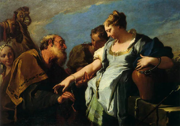 Éliézer y Rebeca - Giovanni Battista Pittoni