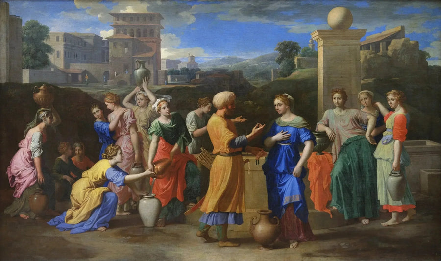 Éliézer y Rebeca - Nicolas Poussin