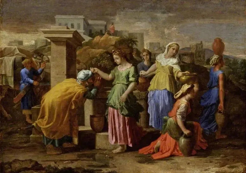 Éliézer y Rebeca - Nicolas Poussin