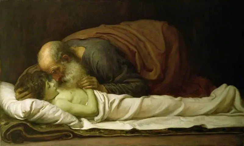 Élisée resucita al hijo de la Sunamita - Frederic Leighton
