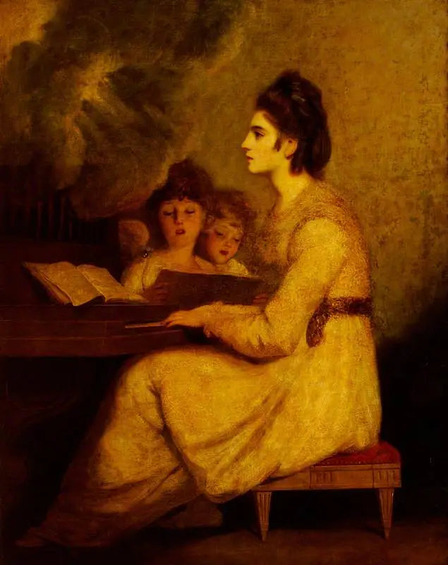 Elizabeth Linley (1754–1792), Mme Richard Brinsley Sheridan en el papel de Santa Cecilia - Joshua Reynolds