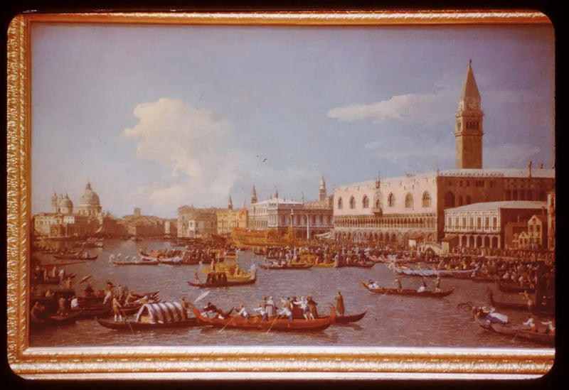 Embarque del Dogo de Venecia, para la ceremonia de la boda del Adriático - Canaletto