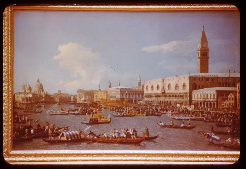 Embarque del Dogo de Venecia, para la ceremonia de la boda del Adriático - Canaletto