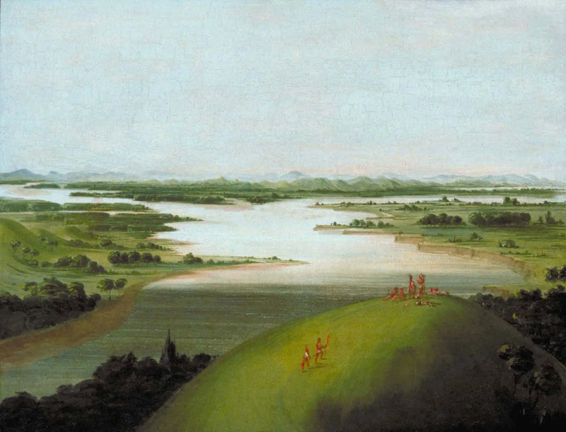 Embocadura del río Platte, a 900 millas por encima de Saint-Louis - George Catlin